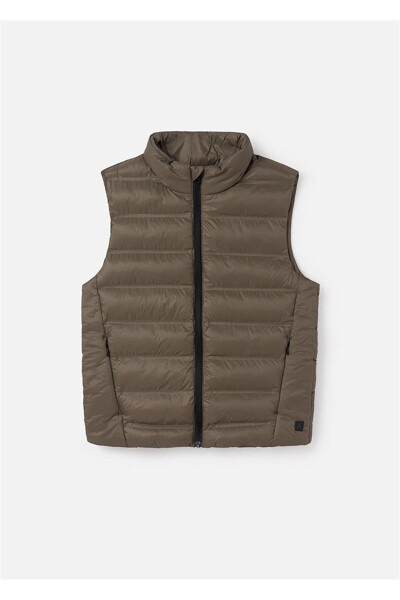 Boys Inflatable Vest Brown - 3