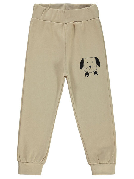 Boys Kids Sweatpants 2-5 Years Beige - 3