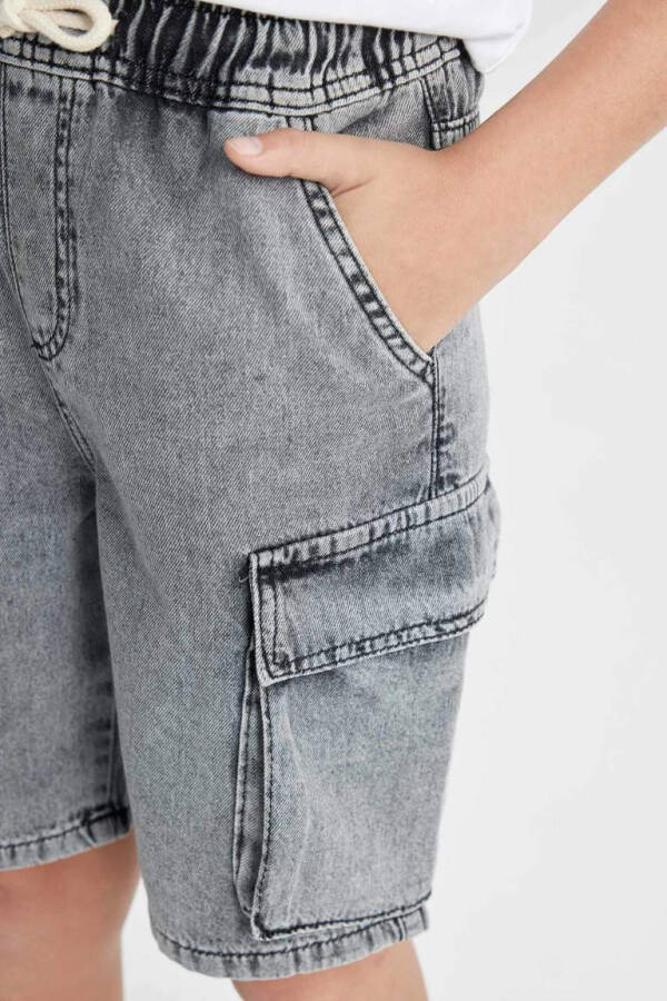 Boys' Light Grey Jean Shorts - 5