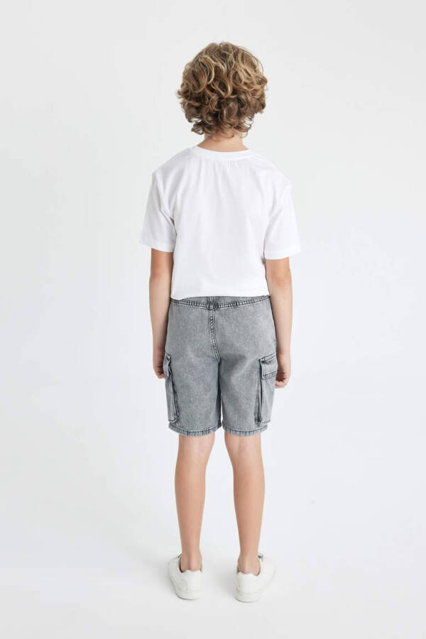 Boys' Light Grey Jean Shorts - 6