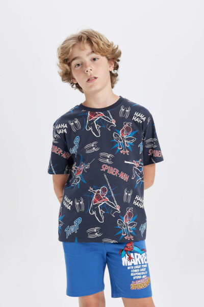 Boys Marvel Comics Shorts Dark Blue - 2