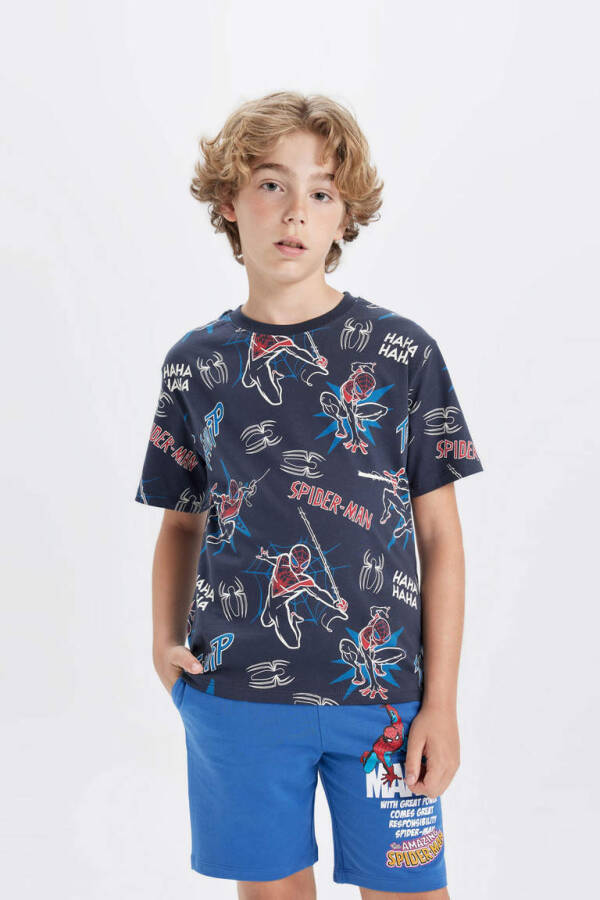 Boys Marvel Comics Shorts Dark Blue - 3