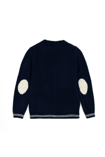 Boys Navy Blue Knit Cardigan 50271344-VR033 - 11