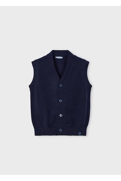 Boys' Navy Blue Vest - 1