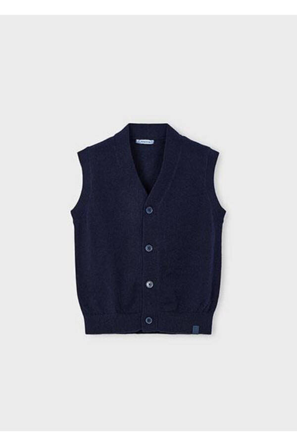 Boys' Navy Blue Vest - 1