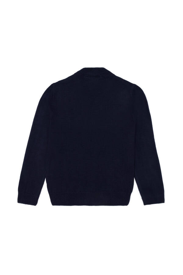 Boys' Navy V-Neck Knit Cardigan 50253375-VR033 - 11