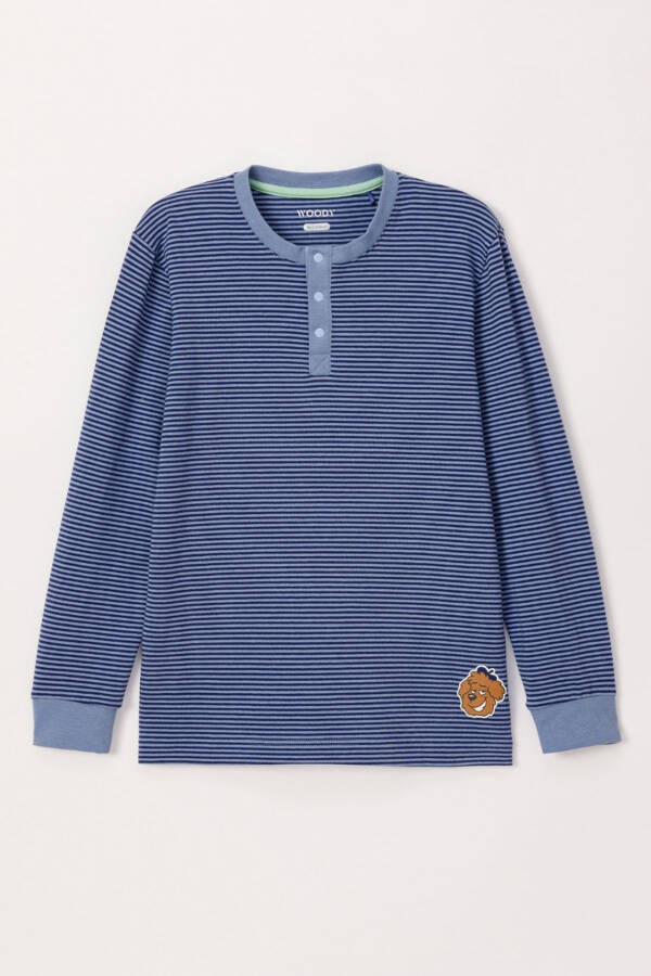 Boys' Pajama-pld - 904-Striped Blue (2-8 Years) - 19