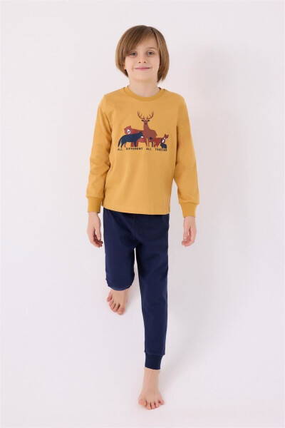 Boys' Pajama Set Mustard RP3452-G - 1