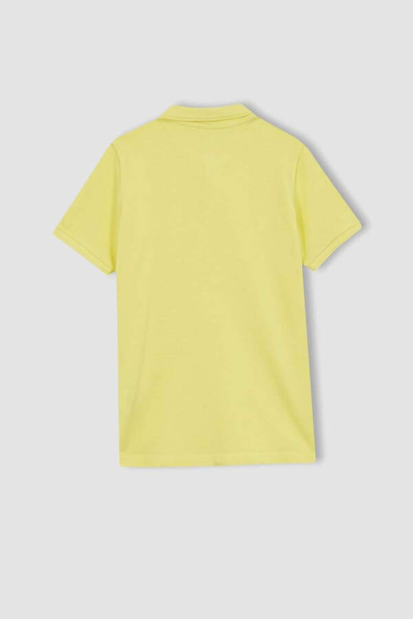 Boys' Piqué Short Sleeve Polo Shirt Light Yellow - 8