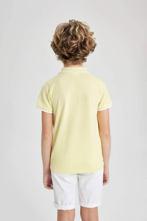 Boys' Piqué Short Sleeve Polo T-Shirt Yellow - 6