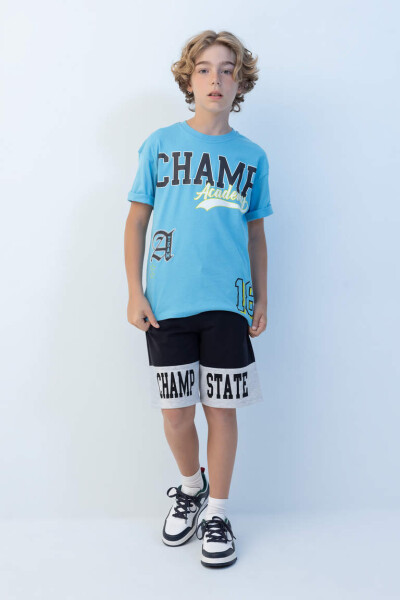 Boys Printed Shorts Anthracite - 2