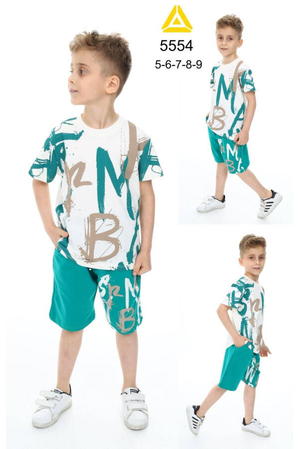 Boys' Printed Shorts Set 5554-B - 4