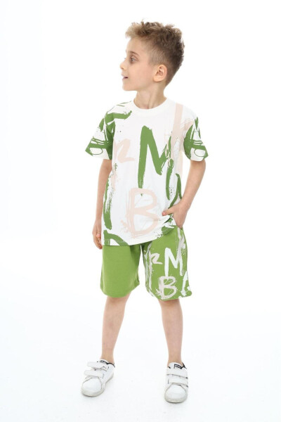 Boys Printed Shorts Set 5554-Y - 3