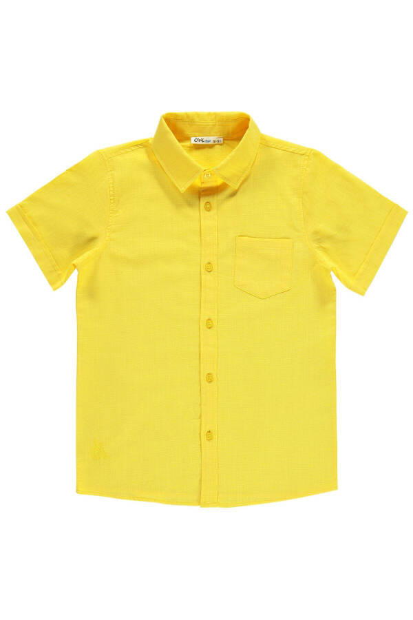 Boy's Shirt 10-13 Years Old Yellow - 1