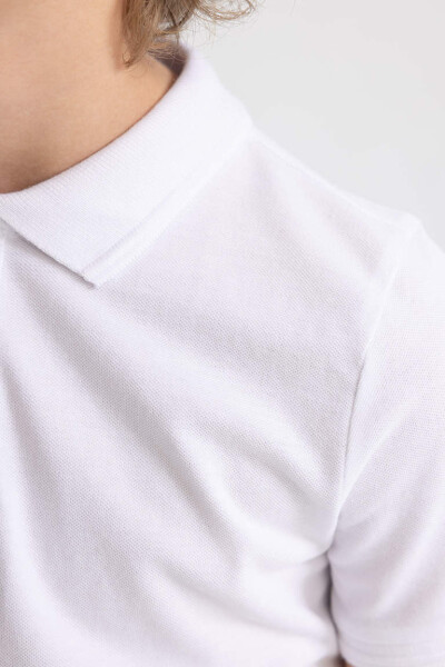 Boys' Short Sleeve Polo Shirt White - 11