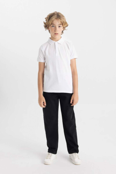 Boys' Short Sleeve Polo Shirt White - 2