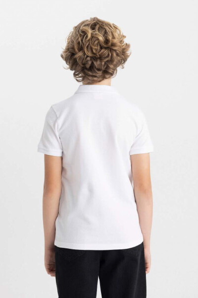 Boys' Short Sleeve Polo Shirt White - 6