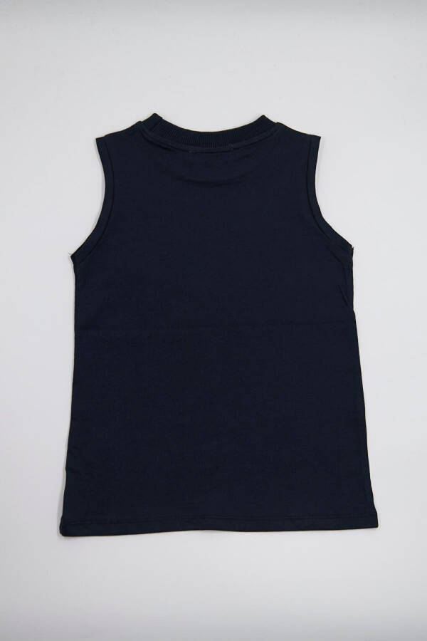 Boys Sleeveless T-shirt Navy - Tara - 2