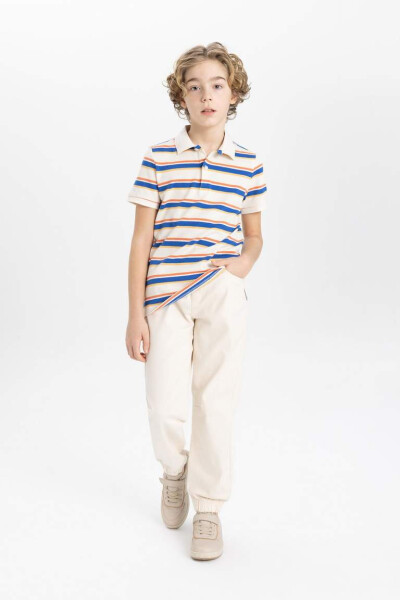 Boys Standard Leg Gabardine Trousers Sand - 3