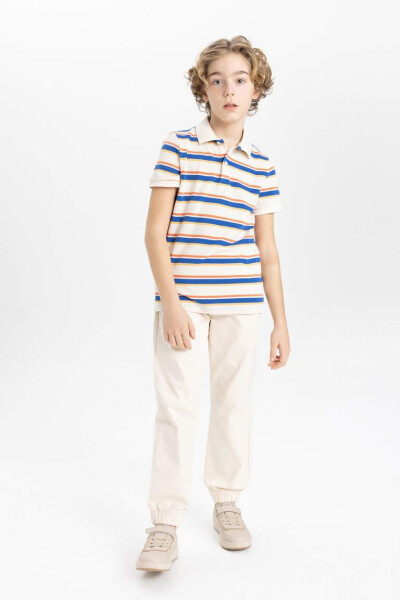 Boys Standard Leg Gabardine Trousers Sand - 4