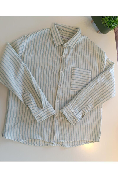 Boys Striped Muslin Shirt GK3164 - 1