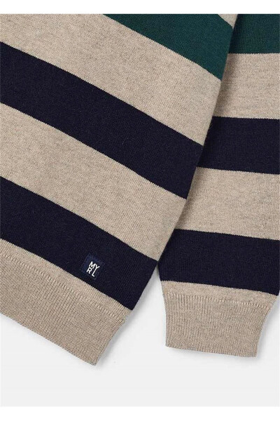 Boys Striped Sweater Beige 4338 - 4