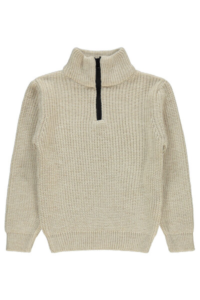 Boy's Sweater 10-13 Years Beige - 5