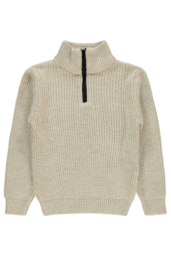 Boy's Sweater 10-13 Years Beige - 5