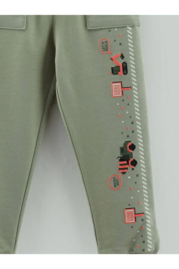 Boy's Sweatpants with Car Pattern and Pockets - 6