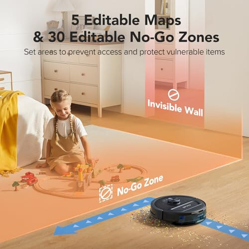 BPMIO Robot Vacuum and Mop Combo 5500Pa Max Suction with LiDAR Navigation Smart Mapping, 120 Min Runtime Customized Cleaning Schedule, Works with Alexa/WiFi/App, Great for Pet Hair, Carpet, Hard Floor - 6