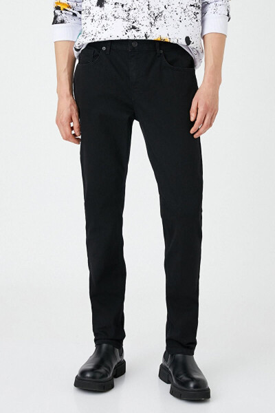 Brad Slim Fit Black Men's Jeans - 2