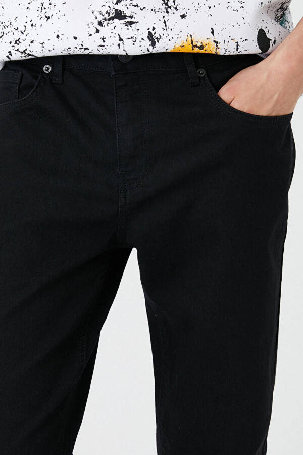 Brad Slim Fit Black Men's Jeans - 4