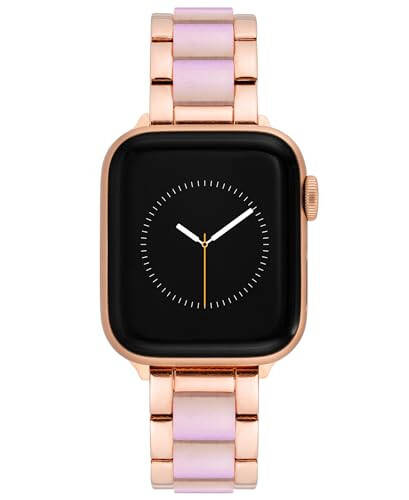 Браслет из смолы Anne Klein Fashion для Apple Watch, безопасный, регулируемый, заменяющий ремешок Apple Watch, подходит для большинства запястий - 1