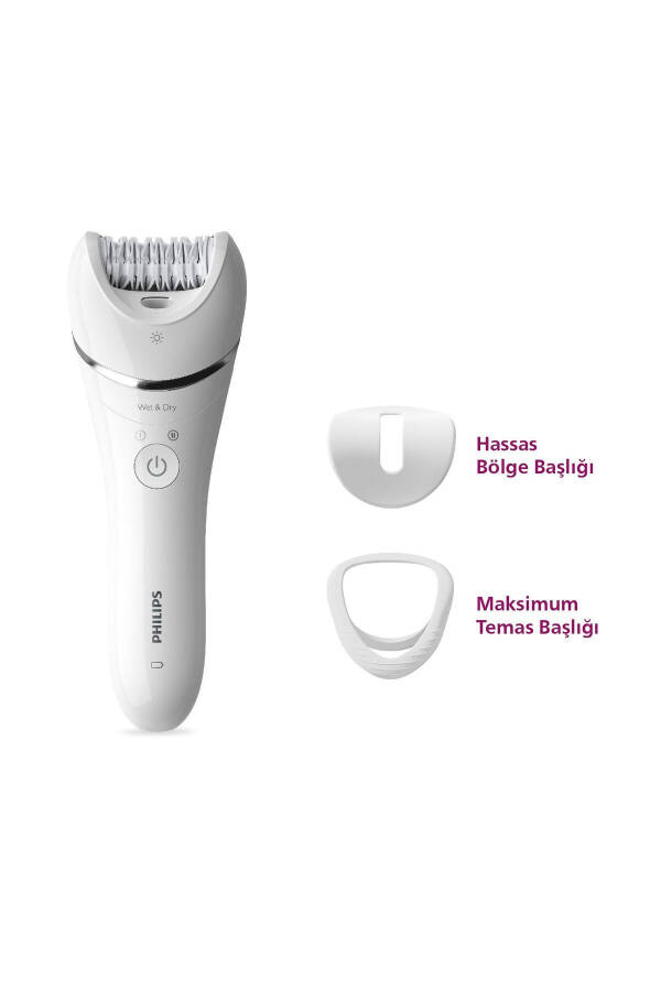 BRE700/05 Epilator (Face+Underarm+Bikini Area+Leg) Wet-Dry, Illuminated, Cordless - 1