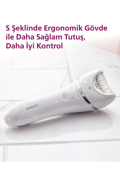 BRE700/05 Epilator (Yuz+Qo'ltiq osti+Bikini hududi+Oyoq) Ho'l-Quruq, Yorug'likli, Simsiz - 9