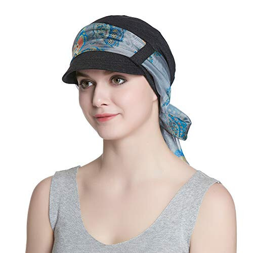 Breathable Viscose Lined Cotton Hat and Scarf Set for Women - 3