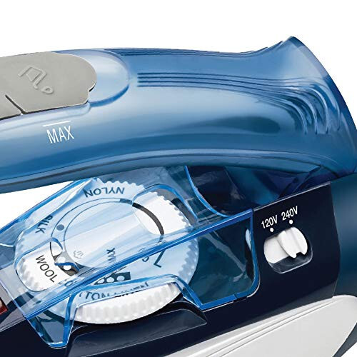 Brentwood MPI-45 Travel Iron with Steam 800-Watt Dual Voltage Non-Stick, Blue - 5