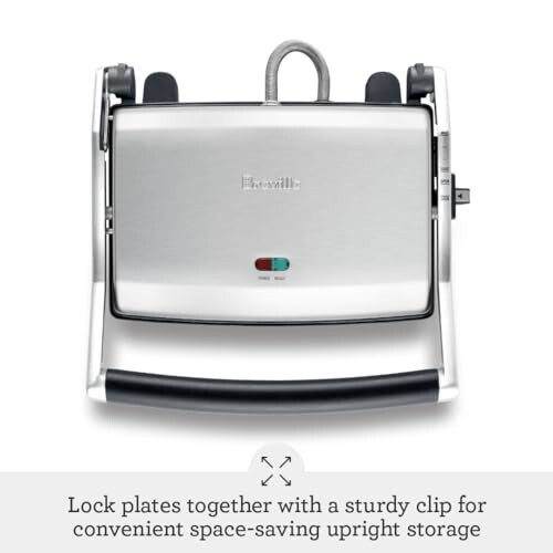 Breville Panini Press Duo 1500-Watt Nonstick, Brushed Stainless Steel - 4