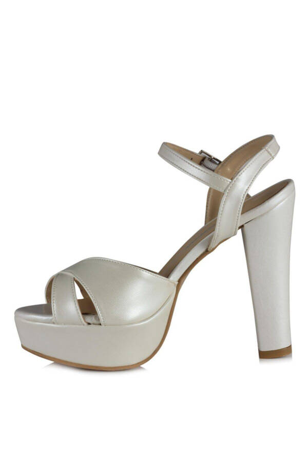 Bridal Platform Broken White Open Back - 3