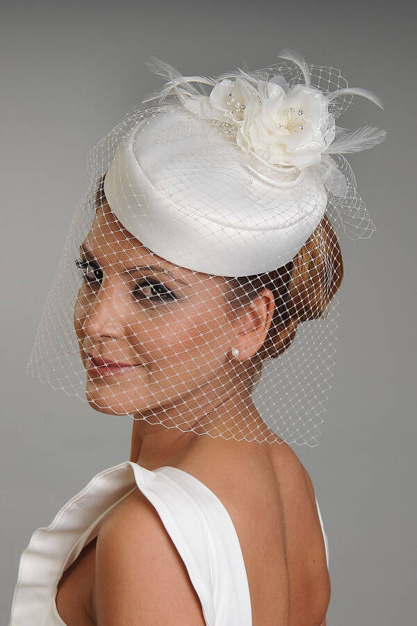 Bridal Wedding Hat - 5