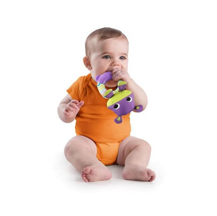 Bright Starts Cute Rattle & Teether Friend Hippo - 2