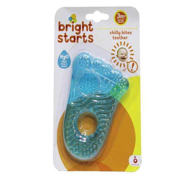 Bright Starts Foot Shaped Teether - Blue - 2