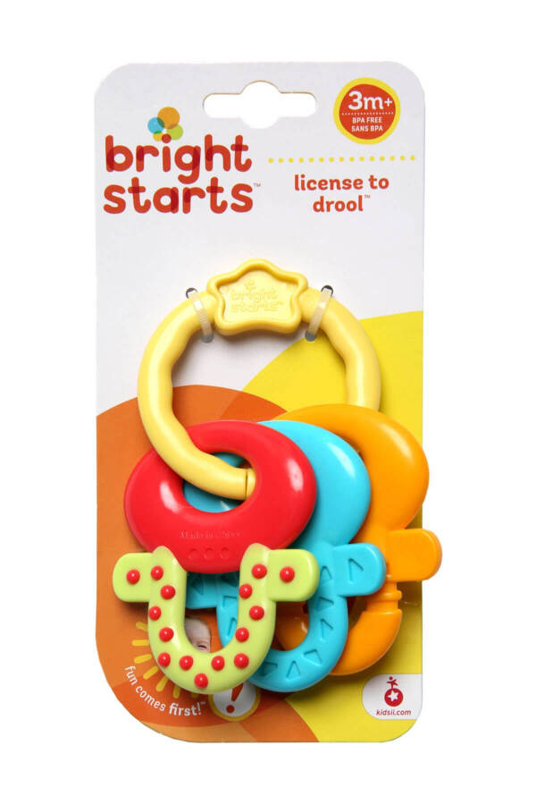 Bright Starts License To Drool Key Chain Teether - 12