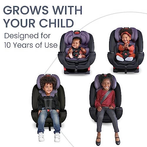 Britax One4Life Aylanadigan Avtomobil O'rindig'i, 5 dan 120 funtg'acha 10 Yil Fojdalanish, Orqa Tomonga Qarab Turgan Chaqaloq Avtomobil O'rindig'idan Oldinga Qarab Turgan Kuchaytirgich O'rindig'iga Aylanadi, Mashinada Yuviladigan Matoni, Iris Onyx - 2