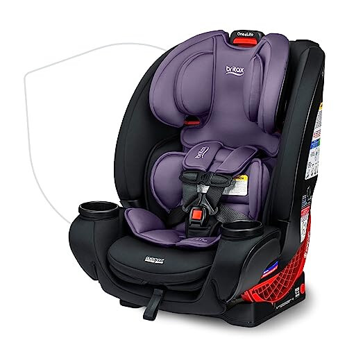 Britax One4Life Convertible Car Seat, 10 Years of Use from 5 to 120 Pounds, Converts from Rear-Facing Infant Car Seat to Forward-Facing Booster Seat, Machine-Washable Fabric, Iris Onyx - 1