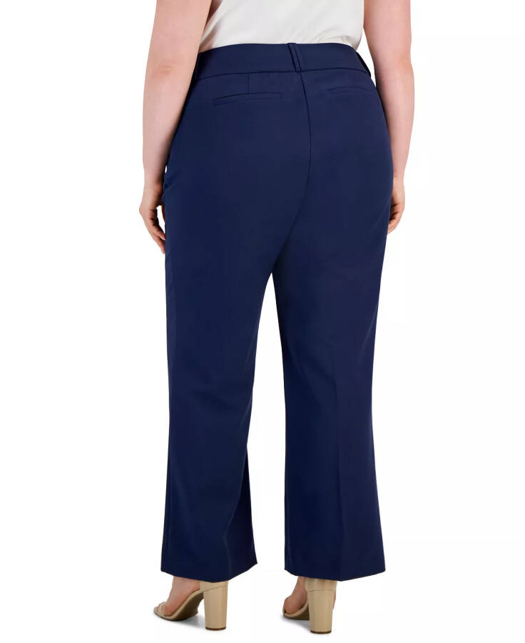 Брюки клеш Plus Size Curvy, созданные для Macy's, Indigo Sea (размеры Plus и Petite) - 2