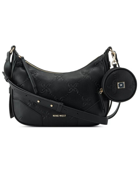 Brooklyn Top Zip Crossbody with Pouch Black - 1