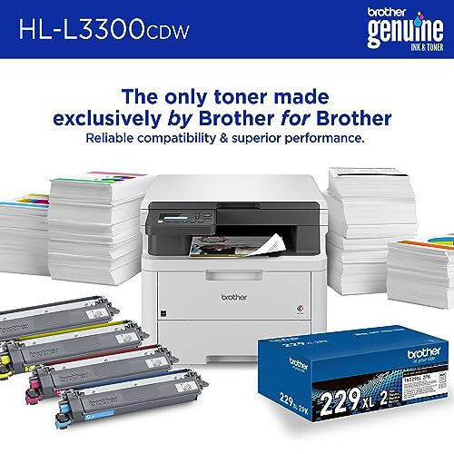 Brother HL-L3300CDW Kablosuz Dijital Renkli Çok Fonksiyonlu Lazer Kaliteli Çıktı, Kopyalama ve Tarama, Çift Taraflı Baskı, Mobil | 4 Aylık Yenileme Aboneliği Denemesi Dahil ¹ Amazon Dash Yeniden Dolum Hazır - 4