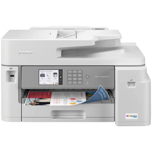 Brother MFC-J5855DW INKvestment Tank Color Inkjet All-in-One Printer with up to 1 Year of Ink in-box and up to 11” x 17” Printing Capabilities - 1