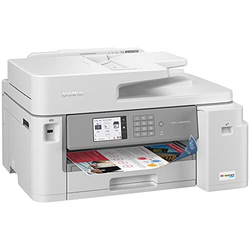 Brother MFC-J5855DW INKvestment Tank Color Inkjet All-in-One Printer with up to 1 Year of Ink in-box and up to 11” x 17” Printing Capabilities - 3